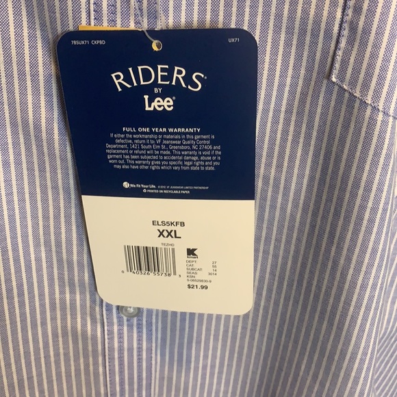 NWT Rider by Lee Long Sleeve Blouse - Picture 5 of 10